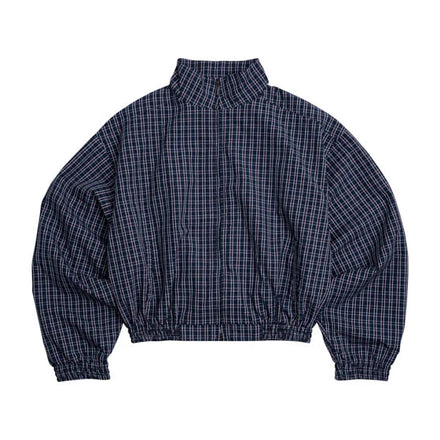PP - Gingham Zip Jacket - Navy Gingham