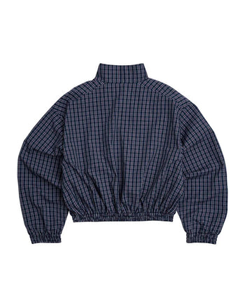 PP - Gingham Zip Jacket - Navy Gingham