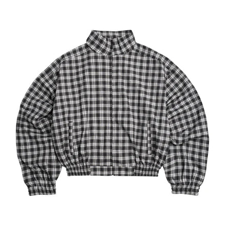 PP - Gingham Zip Jacket - Mono Gingham