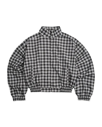 PP - Gingham Zip Jacket - Mono Gingham