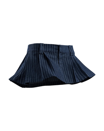 PUSHPUSH - Pushine Striped Mini Skirt - Navy