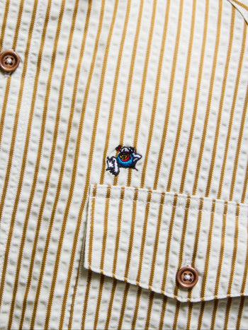 Against Lab - Stripe Miguel Shirt - Light Green