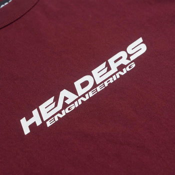 Headers - Wide Wheels Tee - Rotor Red