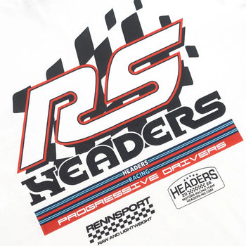 Headers - RS Tee - Carrera White
