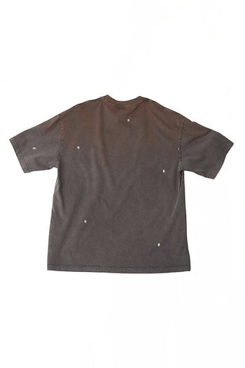Double Back - Ripped Pocket T-Shirt Oversized - Rusty Grey