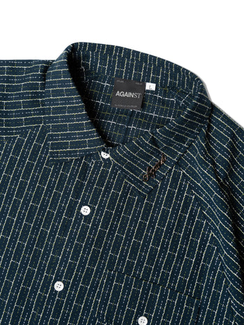 Against Lab - Sashiko Shirt - Navy