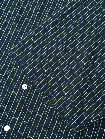 Against Lab - Sashiko Shirt - Navy