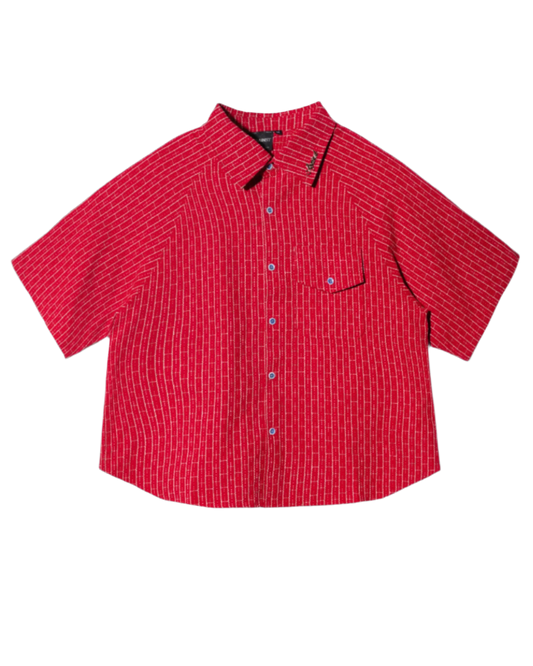 Against Lab - Sashiko Shirt Red