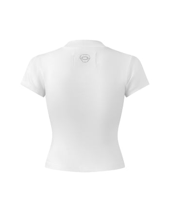 K.M.C - For Rent Croptop - White