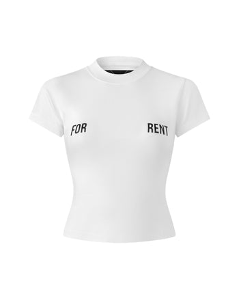 K.M.C - For Rent Croptop - White