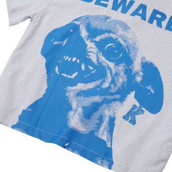K.M.C - Beware Blue Printing Boxy Shirt