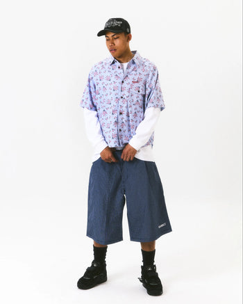 Against Lab - Floral Miguel Shirt - Blue