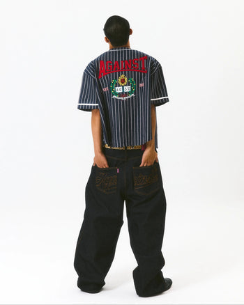 Against Lab - Star Logo Raw Jeans