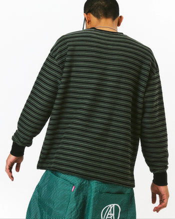 Against Lab - Stripe Star Lounge Tee - Green