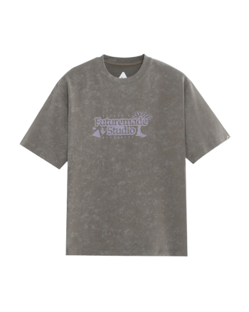 FTMD. Logo Washed Tee -Khaki Brown
