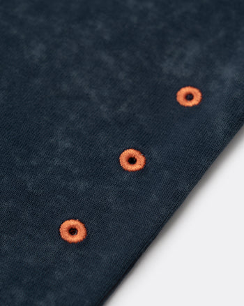 FTMD. Logo Washed Tee -Navy
