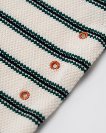 FTMD. Textured Stripe Tee -Cream/Green