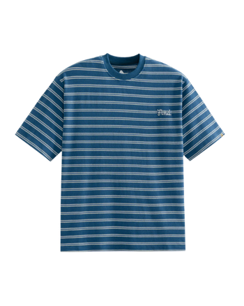FTMD. Textured Stripe Tee -Blue/White