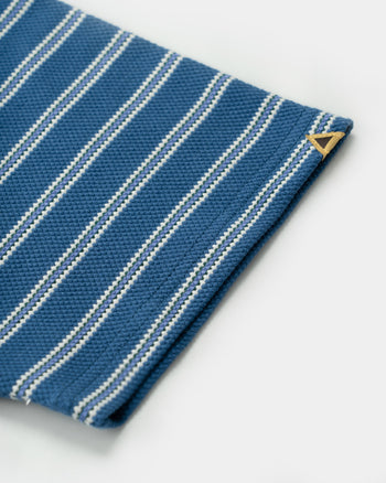 FTMD. Textured Stripe Tee -Blue/White
