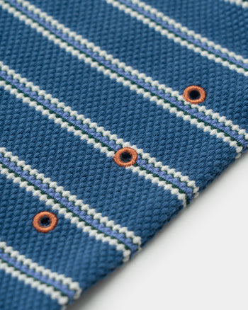 FTMD. Textured Stripe Tee -Blue/White