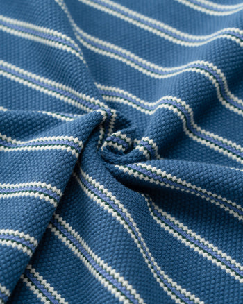 FTMD. Textured Stripe Tee -Blue/White