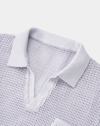 FTMD .Knitted Pullover Shirt - Lavender