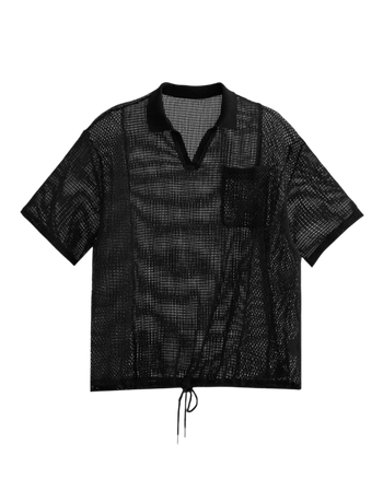 FTMD. Knitted Pullover Shirt - Black