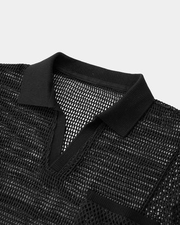 FTMD. Knitted Pullover Shirt - Black