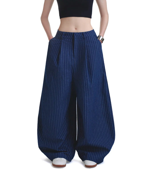 PP - Stripes Pants - Navy