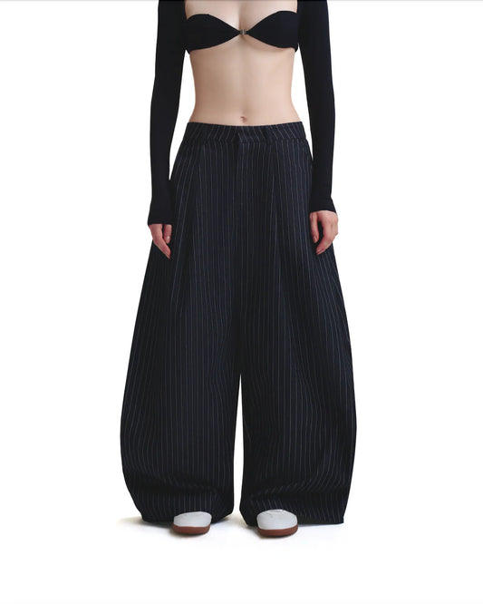 PP - Stripes Pants - Black