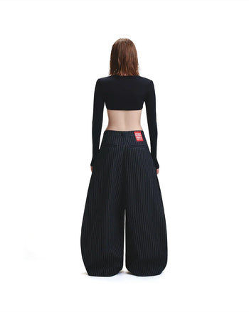 PP - Stripes Pants - Black