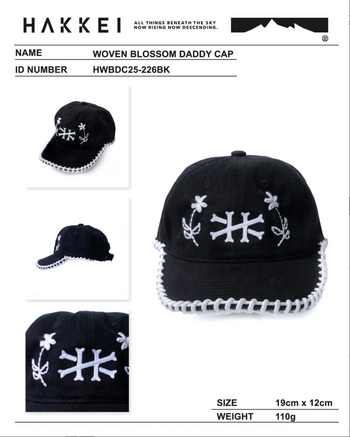 HAKKEI - Woven Blossom Daddy Cap