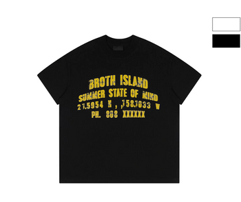 ABBBrand - Island Latitude Boxy Tee - Black
