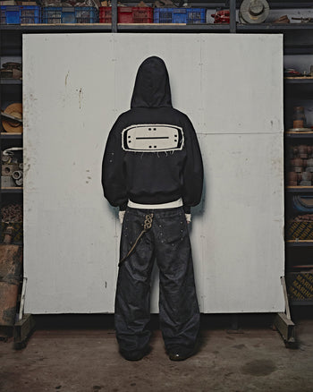 PISTOL - Glossy Black Baggy Jeans - Black