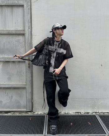 K.M.C - Rage Black Mesh Tee