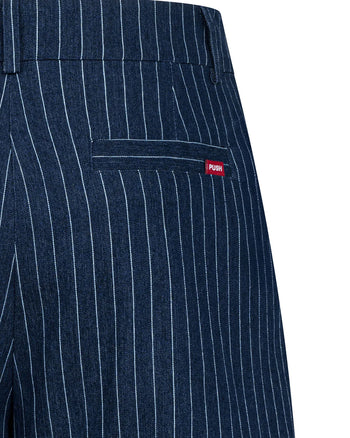 PUSHPUSH - Off-Work Shorts - Navy Pinstripe