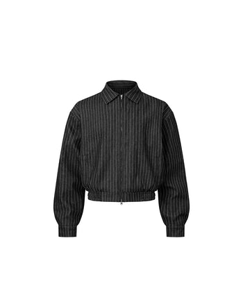 PUSHPUSH - Heritage Zip Jacket - Black Pinstripe