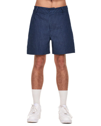 PUSHPUSH - Off-Work Shorts - Navy Pinstripe