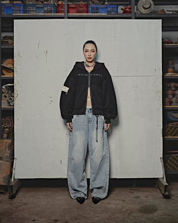 PISTOL - Stencil Bloo Baggy Jeans - Blue