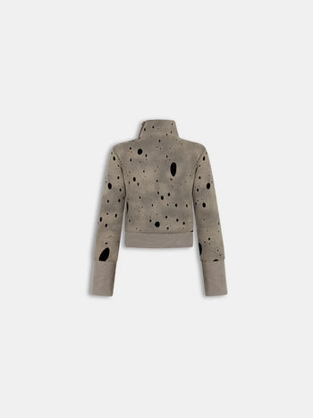 Melancholy - Virelle High Neck Jacket - Beige