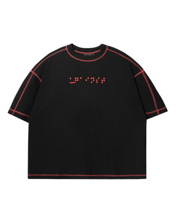 Against Lab - Brailled Contrast Waffle Tee