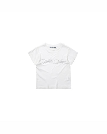 KMC - WMN WHITE SNOW Baby Tee