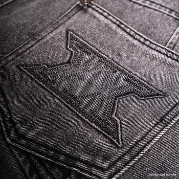TNT X HUNTER - “XIN” Denim Biker Pant - Grey