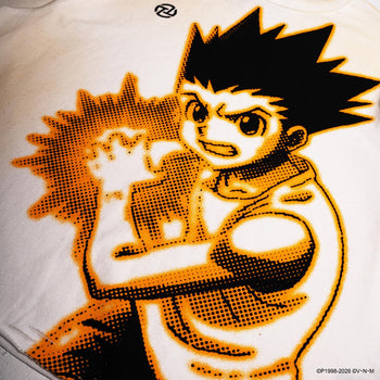 TNT X HUNTER - Jajaken Ripped Crop Tee - Beige