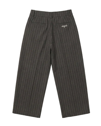 Aegis - Gerik Black Striped Pants - Black