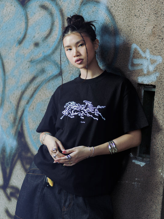 Anything JB - First Stride Boxy Tee Black