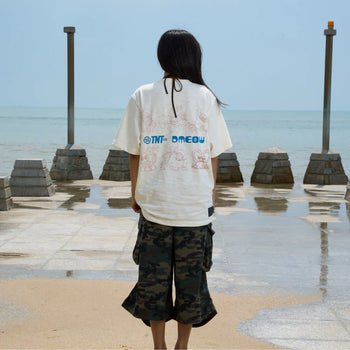 TNT x Dmeow - Thugs Logo Tee - Beige