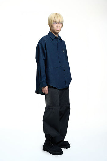 Double Back - Denim Twisted Shirt
