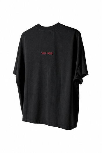 Double Back - Slash Logo T-Shirt Oversized - Dark Grey
