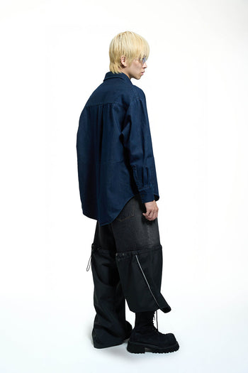 Double Back - Denim Twisted Shirt